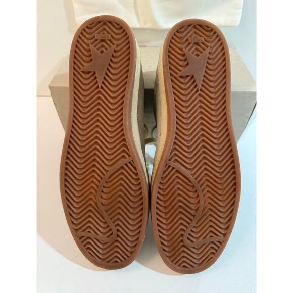 Golden Goose Ball Star Sneaker Women Beige Glitter Star Heel Sz 40/10 Worn Once - Picture 4 of 12